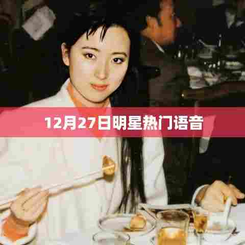 明星热门语音大放送，12月27日独家盘点