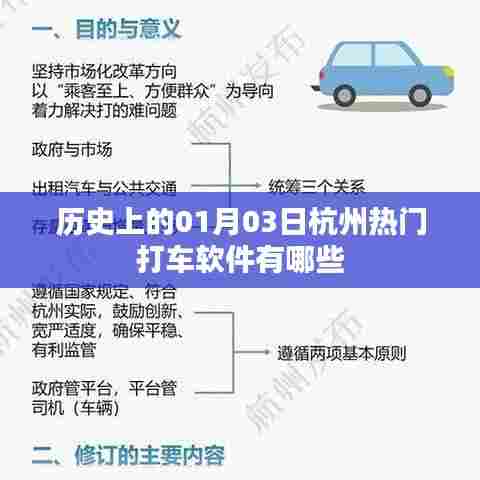 杭州历史打车软件一览,一月三日热门应用解析