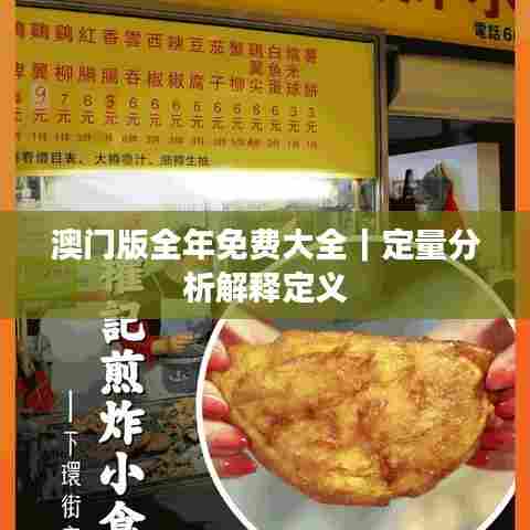 澳门版全年免费大全｜定量分析解释定义