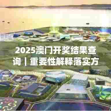 2025澳门开奖结果查询｜重要性解释落实方法