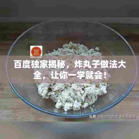 百度独家揭秘，炸丸子做法大全，让你一学就会！