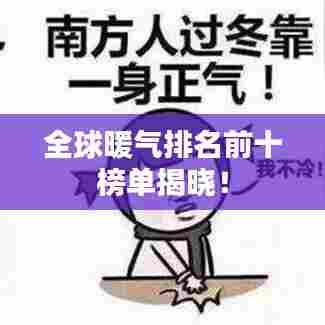 全球暖气排名前十榜单揭晓!