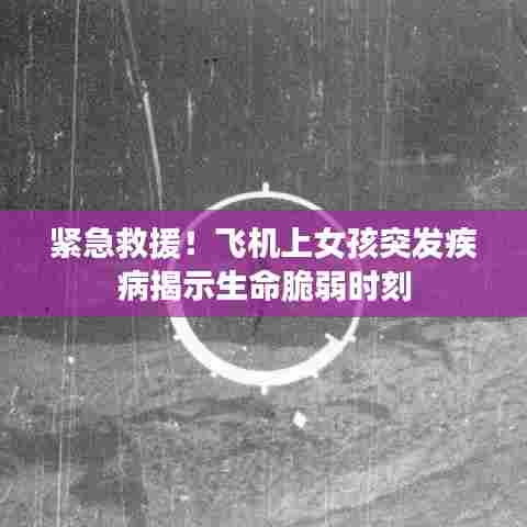 紧急救援！飞机上女孩突发疾病揭示生命脆弱时刻