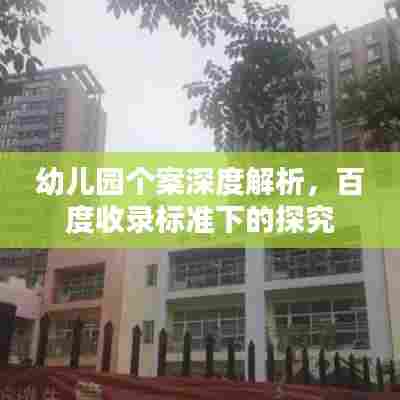 幼儿园个案深度解析,百度收录标准下的探究