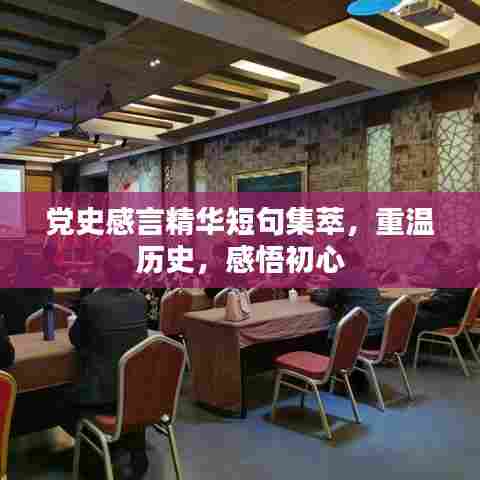 党史感言精华短句集萃，重温历史，感悟初心