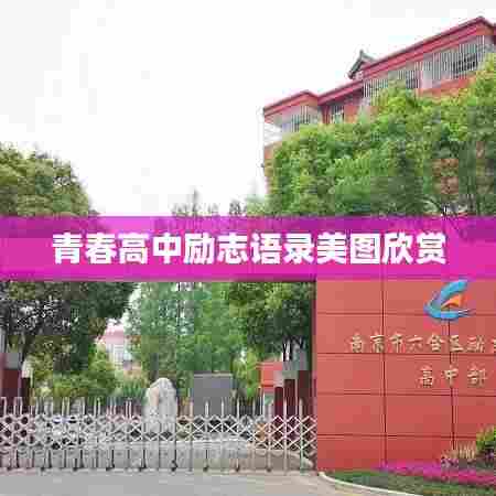 青春高中励志语录美图欣赏