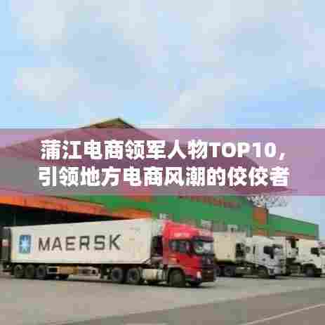 蒲江电商领军人物TOP10，引领地方电商风潮的佼佼者