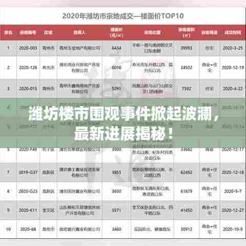 潍坊楼市围观事件掀起波澜，最新进展揭秘！