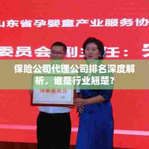 保险公司代理公司排名深度解析，谁是行业翘楚？