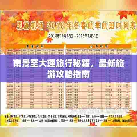 南景至大理旅行秘籍，最新旅游攻略指南