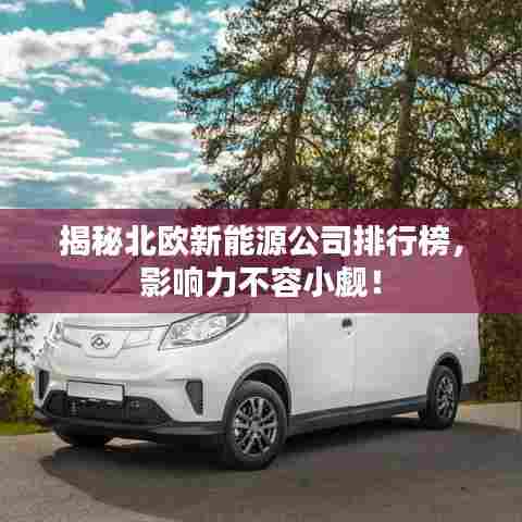 揭秘北欧新能源公司排行榜，影响力不容小觑！