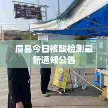 眉县今日核酸检测最新通知公告