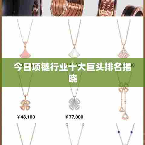 今日项链行业十大巨头排名揭晓