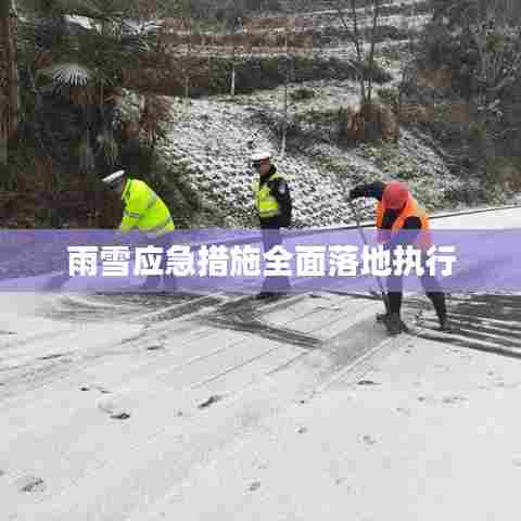 雨雪应急措施全面落地执行