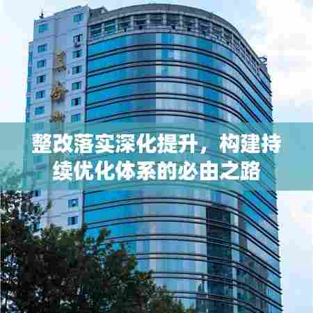 整改落实深化提升,构建持续优化体系的必由之路