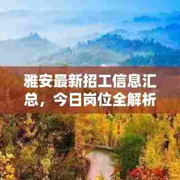 雅安最新招工信息汇总,今日岗位全解析