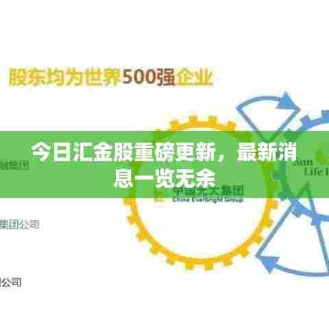 今日汇金股重磅更新,最新消息一览无余